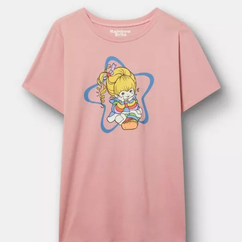 NWT Torrid Rainbow Brite Classic Cotton Jersey Tee Plus Size 3X